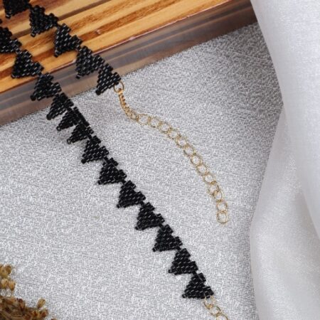 Midnight Pulse Beaded Choker