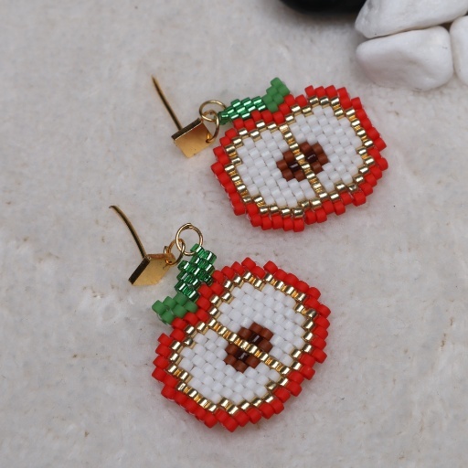 Apple Slice Earrings