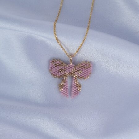 Blush Bow Necklace