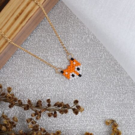 Fable Fox Beaded Necklace
