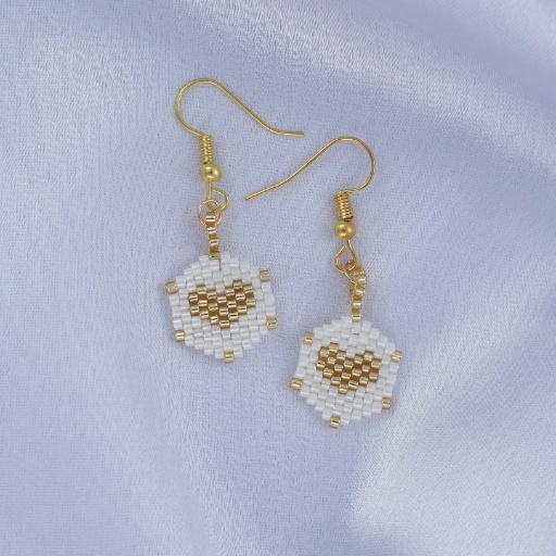 Golden Whisper Drop Earring