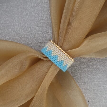 Azure Crest Beaded Band