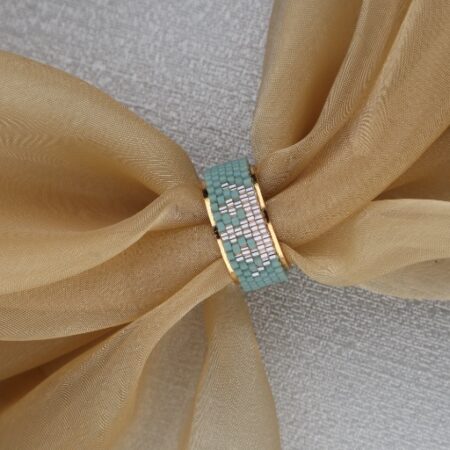 Mint Mosaic Beaded Band